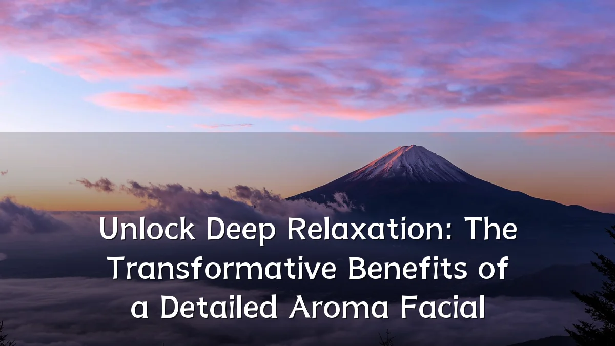 Unlock Deep Relaxation: The Transformative Benefits of a Detailed Aroma Facial