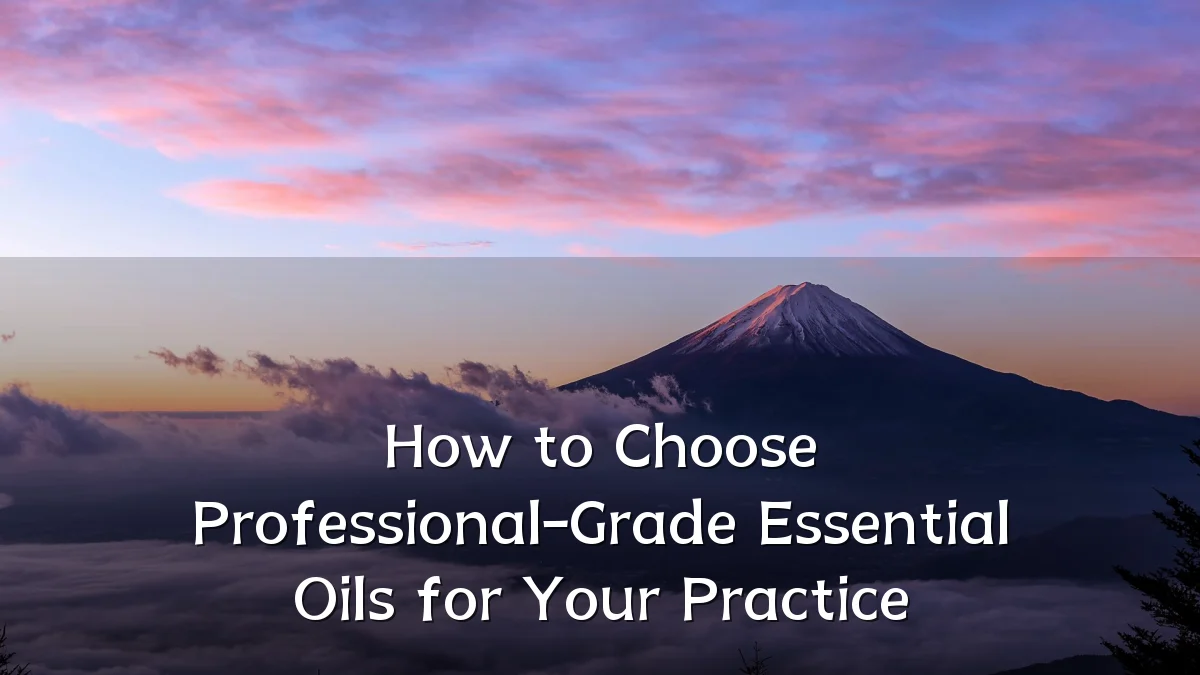 How to Choose Professional-Grade Essential Oils for Your Practice