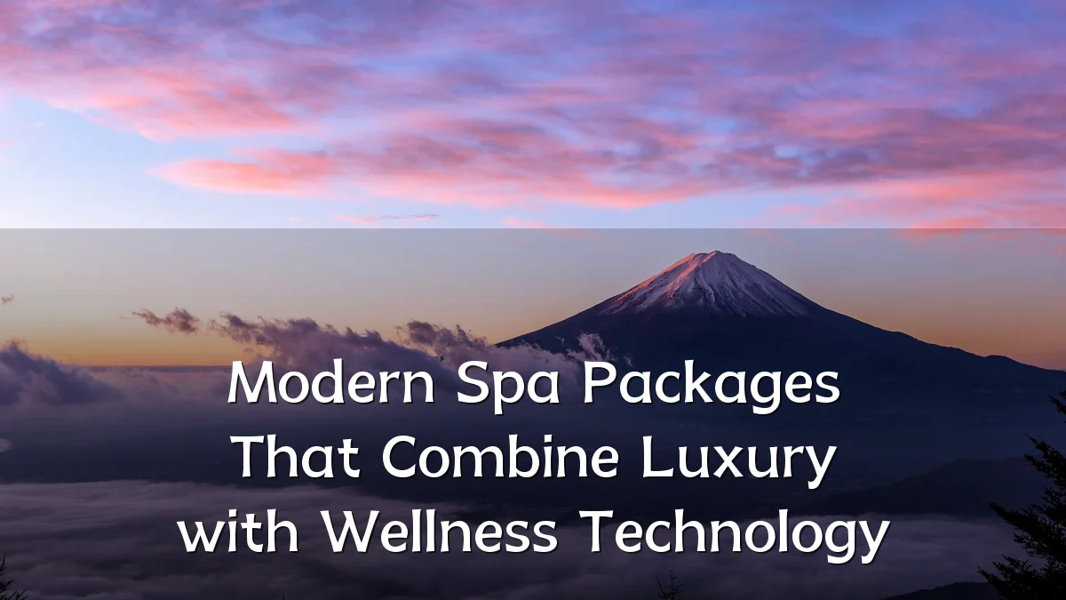 Modern Spa Packages That Combine Luxury with Wellness Technology