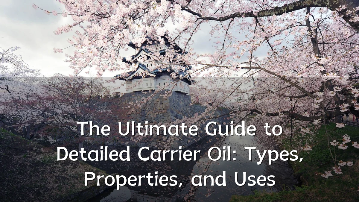 The Ultimate Guide to Detailed Carrier Oil: Types, Properties, and Uses