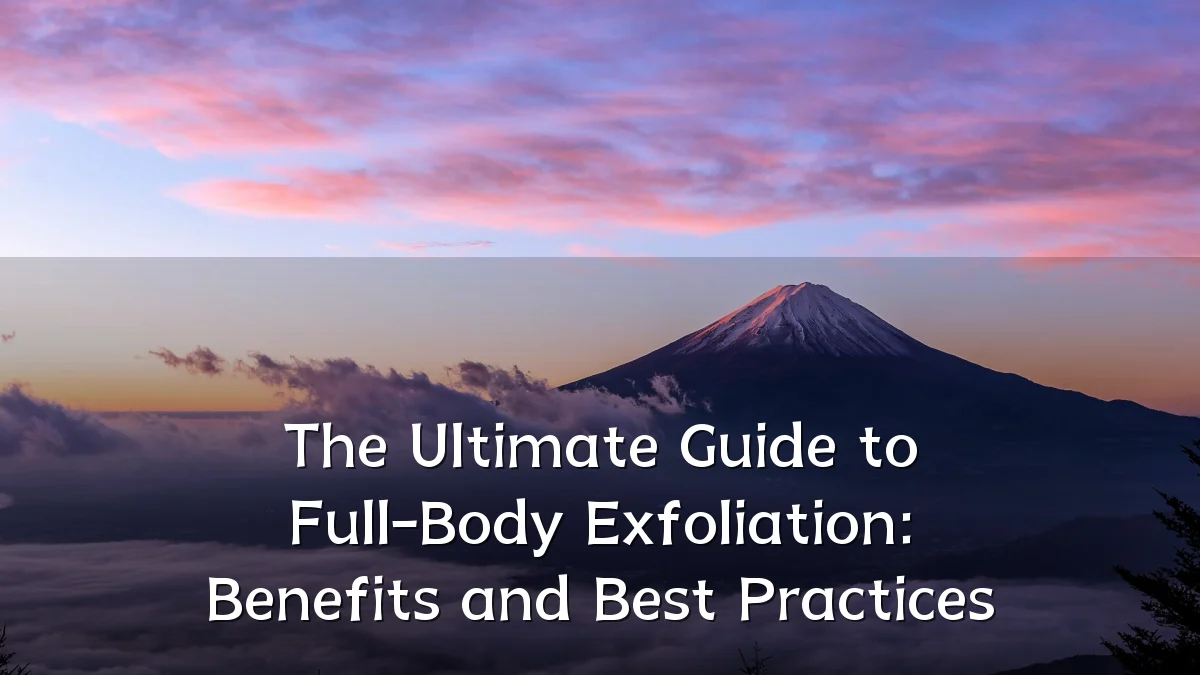 The Ultimate Guide to Full-Body Exfoliation: Benefits and Best Practices