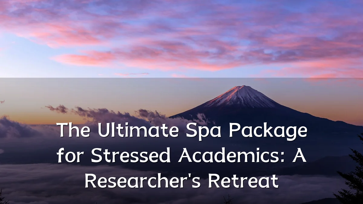 The Ultimate Spa Package for Stressed Academics: A Researcher's Retreat