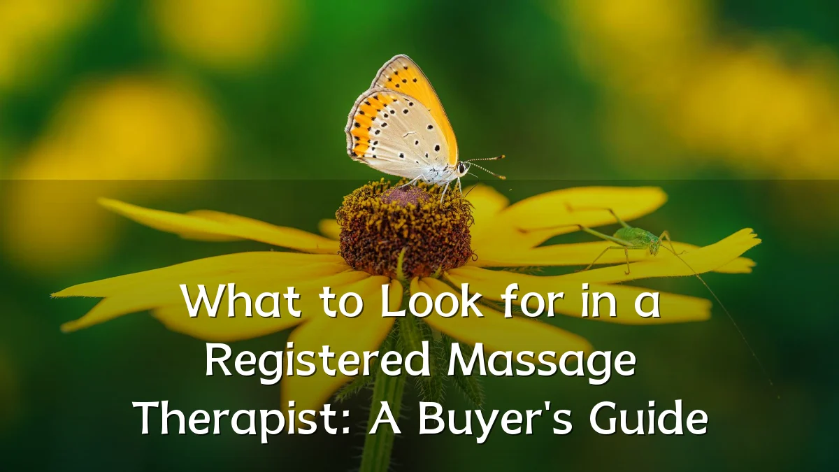 What to Look for in a Registered Massage Therapist: A Buyer's Guide